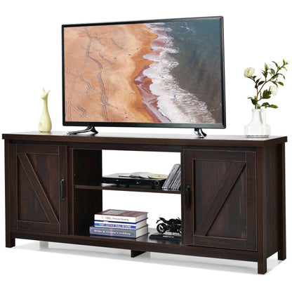 59 Inches TV Stand Media Console Center with Storage Cabinet