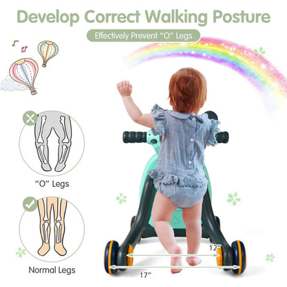 2-in-1 Baby Sit-to-Stand Learning Walker with Lights and Sounds