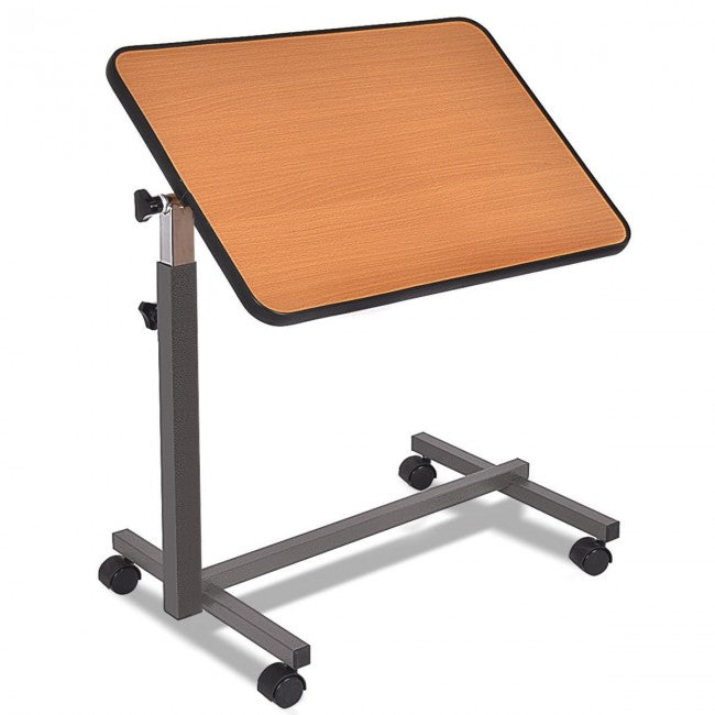 Over Bed Food Tray Small Rolling Computer Table
