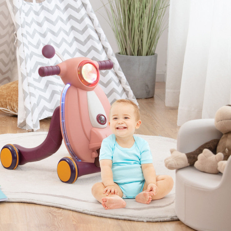 2-in-1 Baby Sit-to-Stand Learning Walker with Lights and Sounds