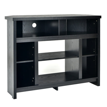 Corner TV Stand Entertainment Console Center with Adjustable Shelves