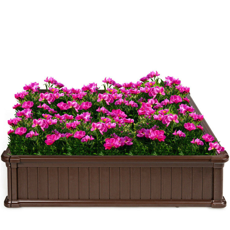 48-Inch Raised Garden Bed Planter for Flowers and Vegetables