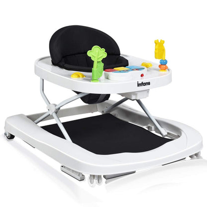 3-in-1 Foldable Adjustable Height Baby Walker Bouncer