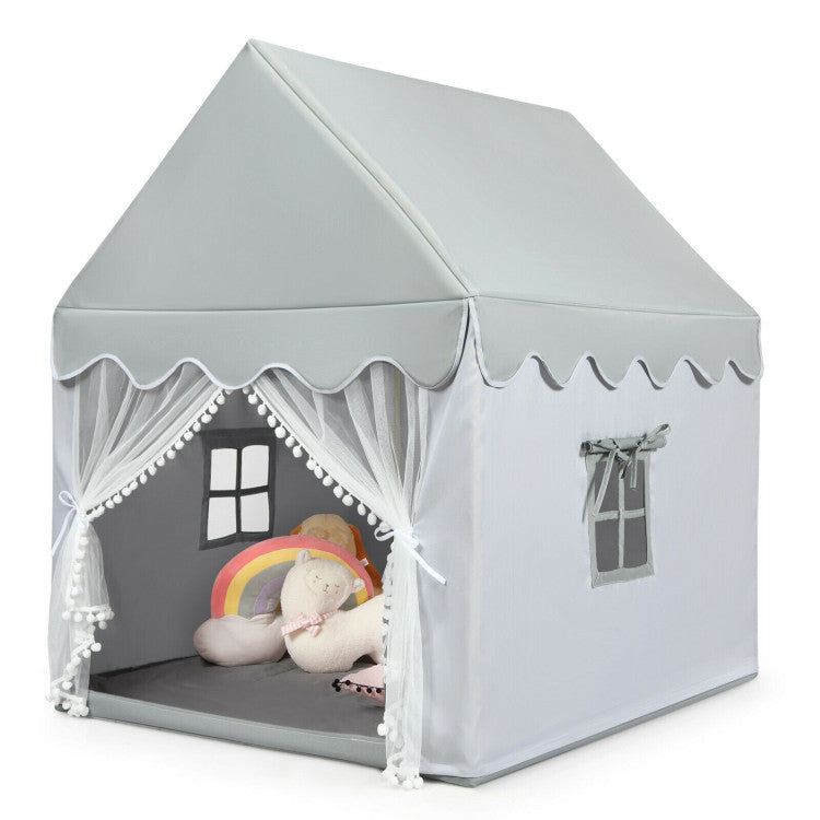 Costway Kids Large Play Castle Fairy Tent with Mat