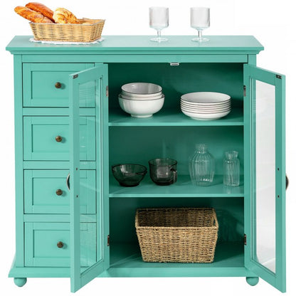 Buffet Sideboard Table Kitchen Storage Cabinet with Drawers and Doors