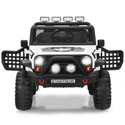 Costway 12V Kids Remote Control Electric Ride On Truck Car with Lights and Music