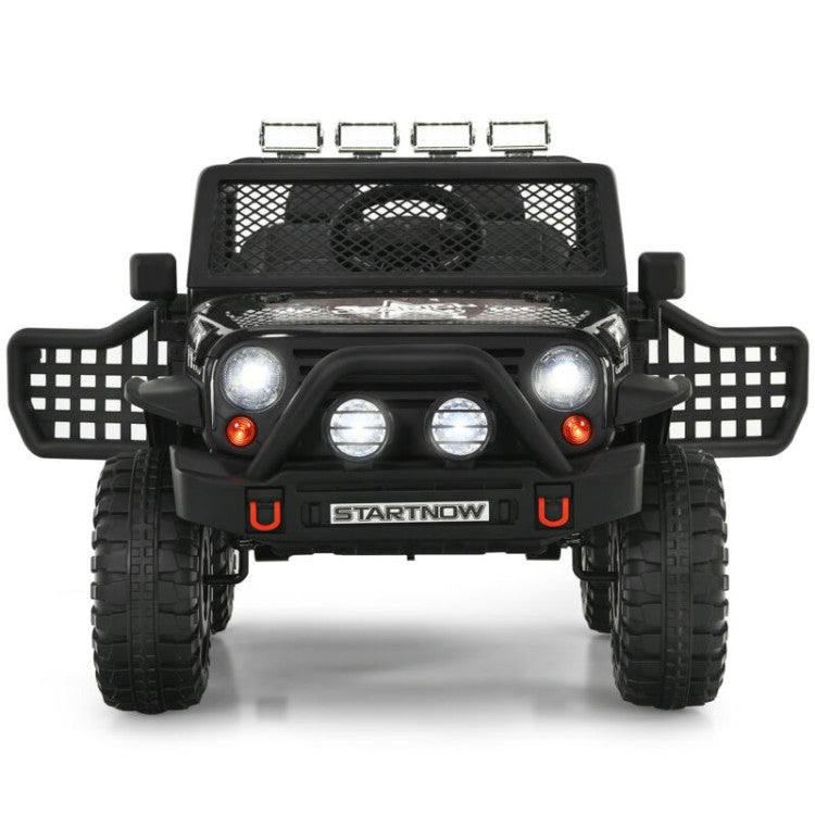 Costway 12V Kids Remote Control Electric Ride On Truck Car with Lights and Music