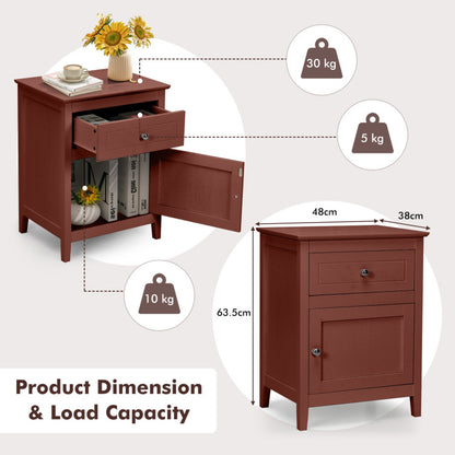 2-Tier Accent Table with Spacious Tabletop