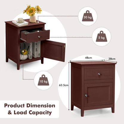 2-Tier Accent Table with Spacious Tabletop