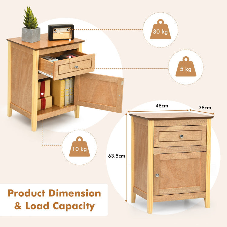 2-Tier Accent Table with Spacious Tabletop