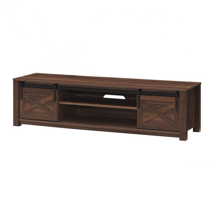 65 Inch Flat Sliding Barn Door TV Stand