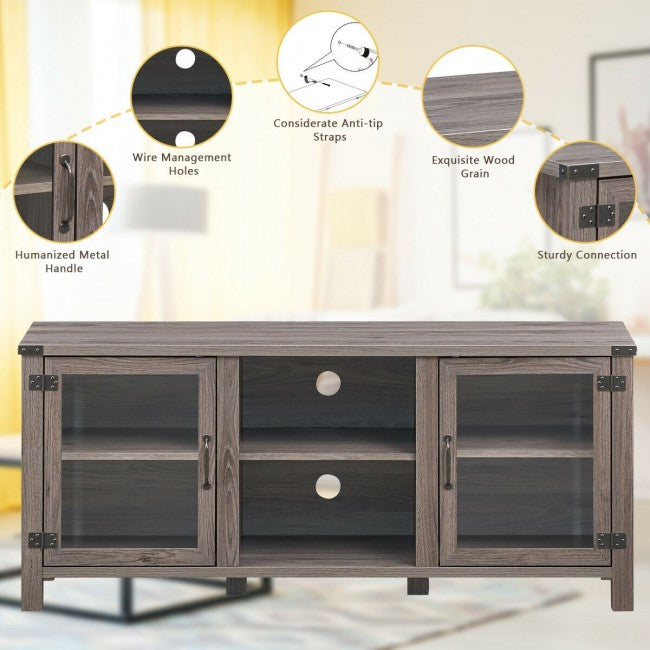 TV Stand Entertainment Center with Storage Cabinets