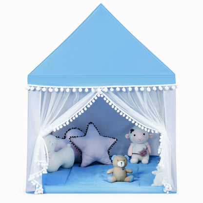 Costway Kids Play Tent Large Playhouse Children Play Castle Fairy Tent Gift with Mat
