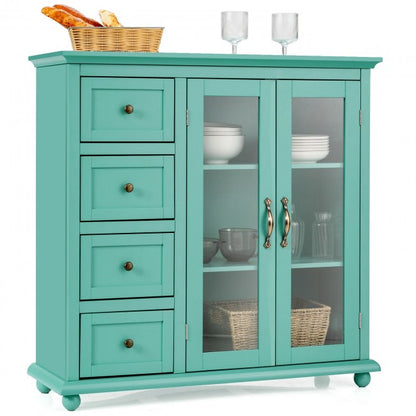 Buffet Sideboard Table Kitchen Storage Cabinet with Drawers and Doors