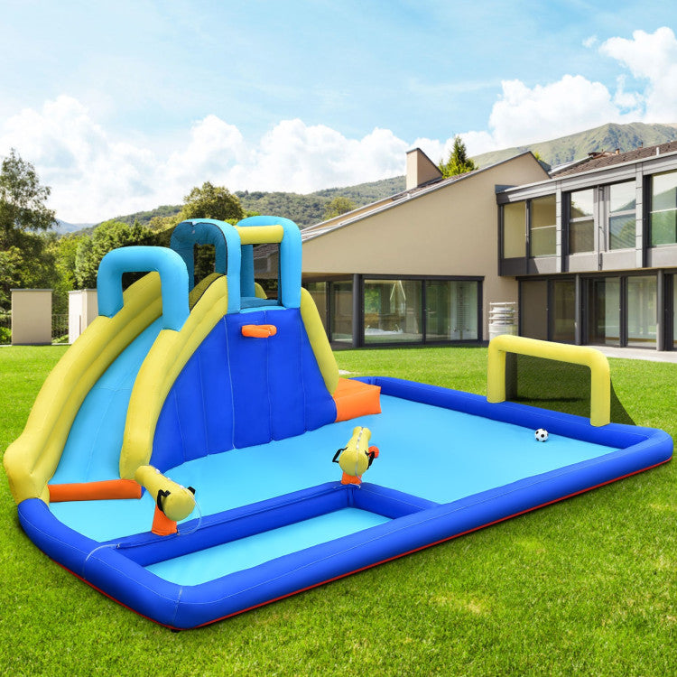 6-in-1 Inflatable Water Slide Jumping House without Blower