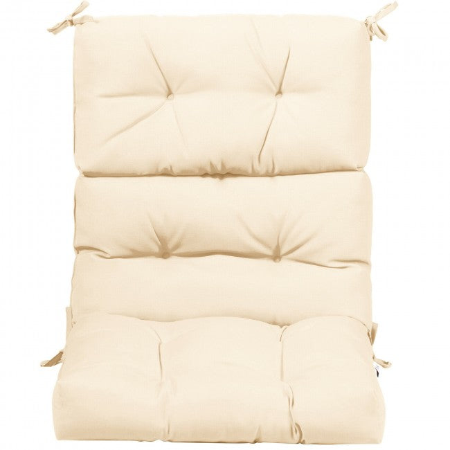 22 x 44 Inch Tufted Outdoor Patio Chair Seating Pad