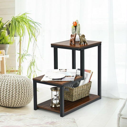 3-Tier Sofa Side Table Night Stand