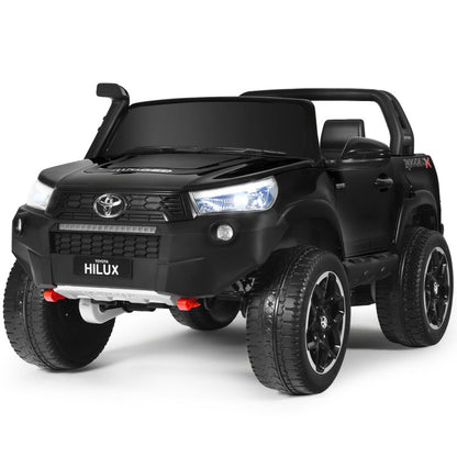 Costway 2*12V Licensed Toyota Hilux Ride On Truck Car 2-Seater 4WD with Remote