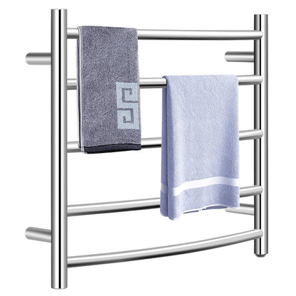 Electric Heated Towel Warmer Wall Mount Drying Rack 304 Stainless Steel