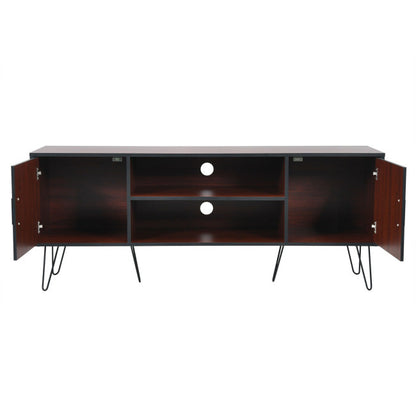 59 Inches Retro Wooden TV Stand for TVs up to 65 Inches