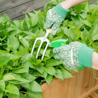 Wooden Elevated Planter Box Shelf Suitable for Garden Use