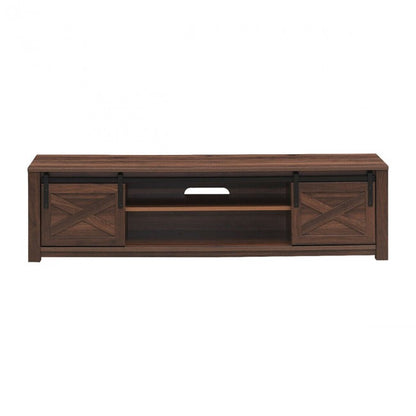 65 Inch Flat Sliding Barn Door TV Stand