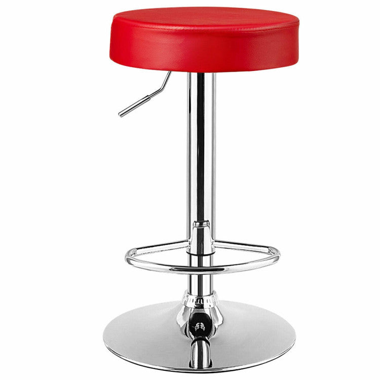 1 Piece Round Bar Stool Adjustable Swivel Pub Chair