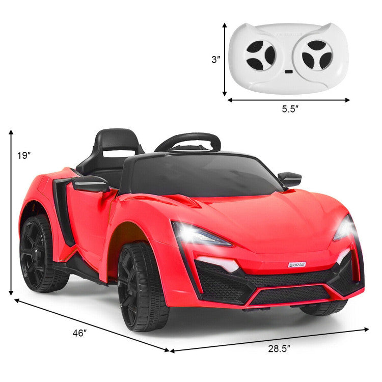 Costway 12V 2.4G RC Electric Vehicle with Lights