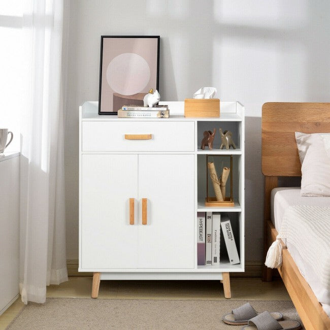 Floor Storage Cabinet Free Standing Cupboard Chest