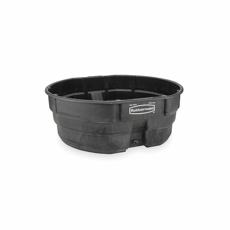 Stock Tank, L 63 1/4, W 69, Cap 300 gal., Black - Milagru Store
