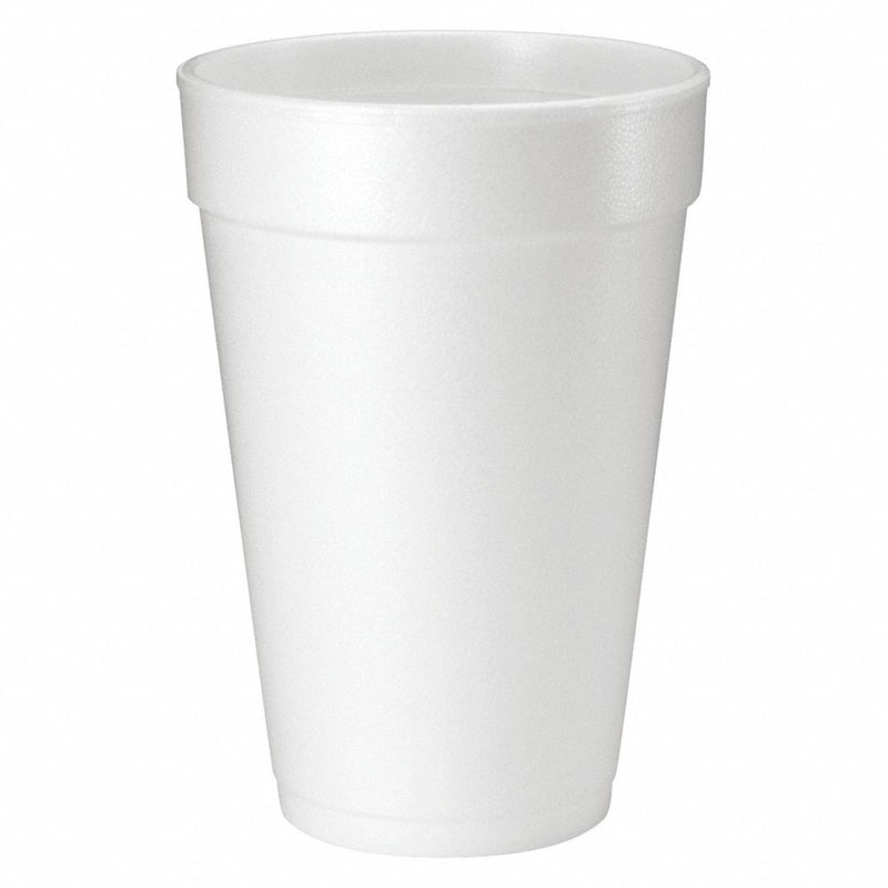 Disposable Cold/Hot Cup 16 oz. White, Foam, Pk1000