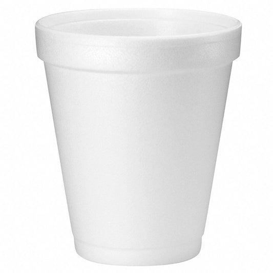 Disposable Cold/Hot Cup 8 oz. White, Foam, Pk1000