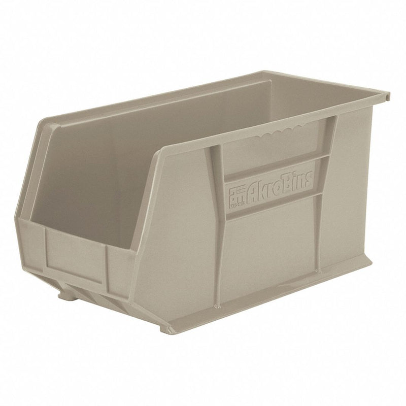 Akro-Mils 30265STONE Stone Hang and Stack Bin, 18"L x 8-1/4"W x 9"H