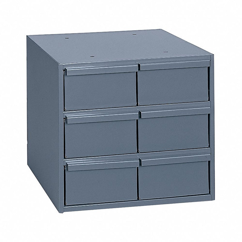 Drawer Bin Cabinet, 11-5/8 In. D, Gray