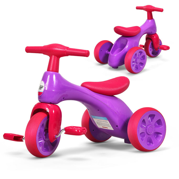 Costway Kids Riding Balance Bike with Sound and Storage Box