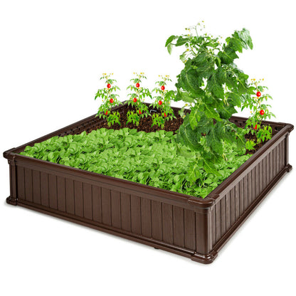 48-Inch Raised Garden Bed Planter for Flowers and Vegetables