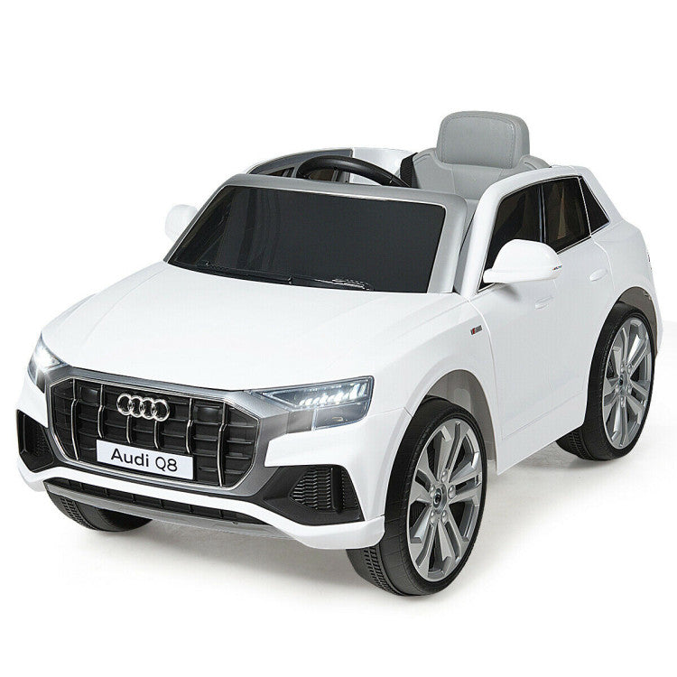 Costway 12 V Licensed Audi Q8 Electric Kids Ride On Car with 2.4G Remote Control for Boys and Girls