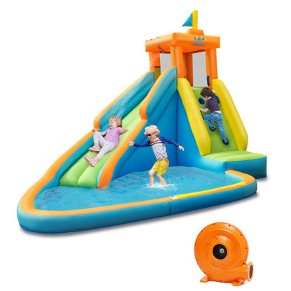 Inflatable Water Slide Kids Bounce House with Blower