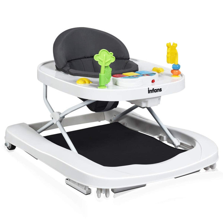 3-in-1 Foldable Adjustable Height Baby Walker Bouncer