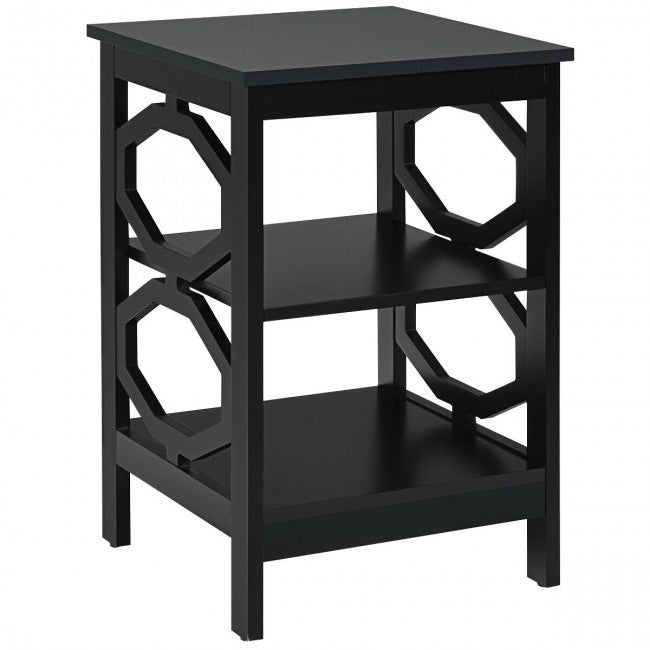 3-tier Nightstand Sofa Side End Accent Table