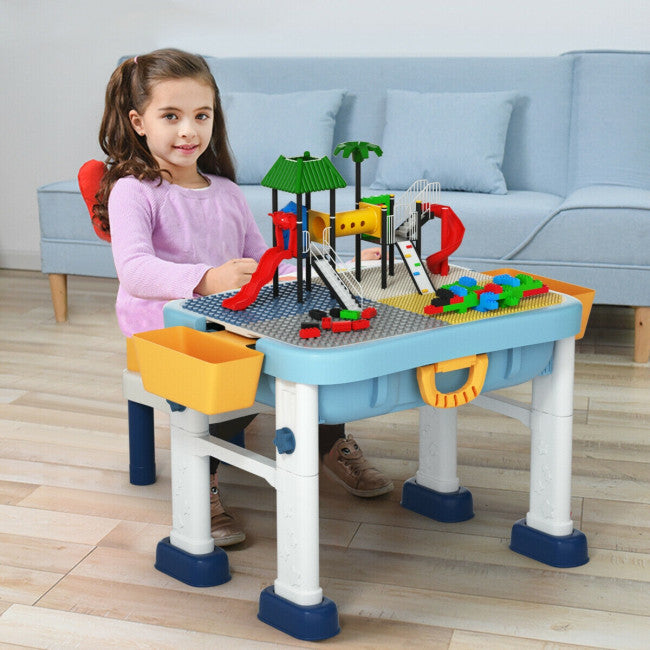 6 in 1 Kids Activity Table Set with Chair