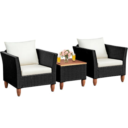 3-Piece Outdoor Patio Rattan Furniture Set