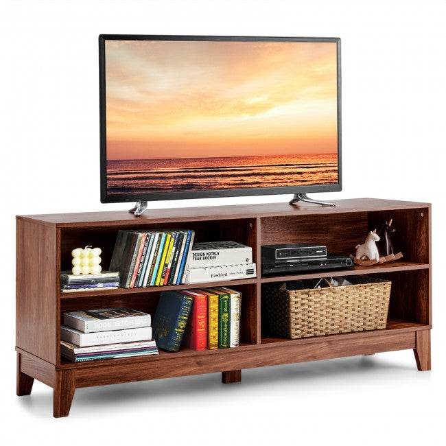 58 Inch Modern Entertainment Media Center Wood TV Stand