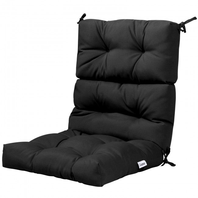 22 x 44 Inch Tufted Outdoor Patio Chair Seating Pad