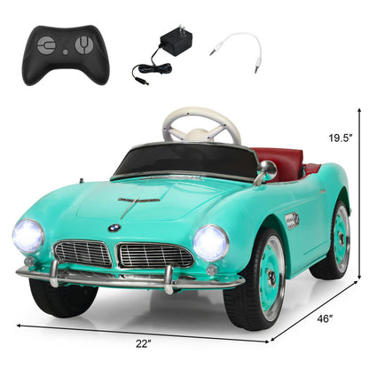 Costway 12 V BMW 507 Licensed Electric Kids Ride On Retro Car