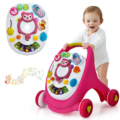 Sit-to-Stand Toddler Learning Walker with Lights and Sounds