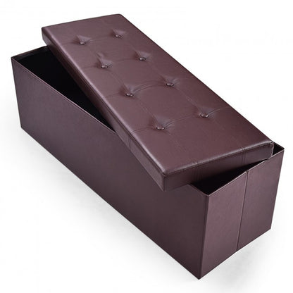 45 Inches Large Folding Ottoman Storage Seat