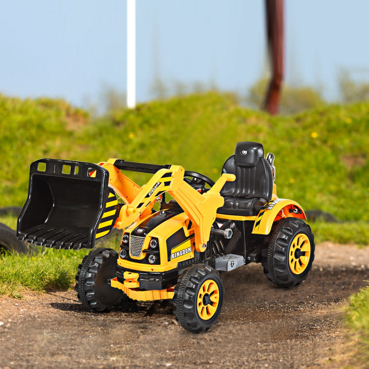 Costway 12V Battery Powered Kids Ride-on Dumper Truck