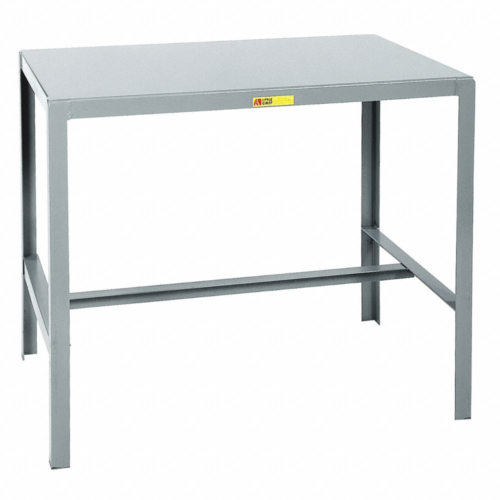 Fixed Work Table, Steel, 36" W, 24" D