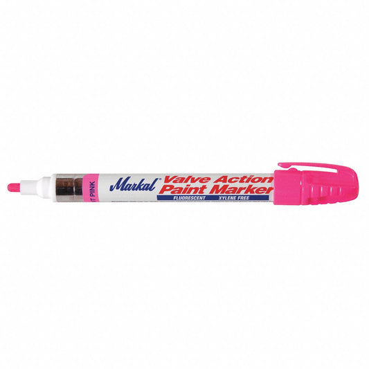 Permanent Liquid Paint Marker, Medium Tip, Fluorescent Pink Color Family, Paint